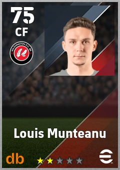 Louis Munteanu — CF, OVR 75, MAX 75