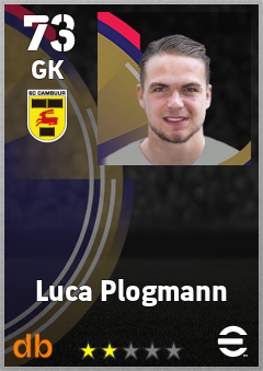 Luca Plogmann — GK, OVR 73, MAX 73