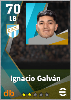 Ignacio Galván — LB, OVR 70, MAX 70