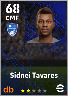 Sidnei Tavares — CMF, OVR 68, MAX 68