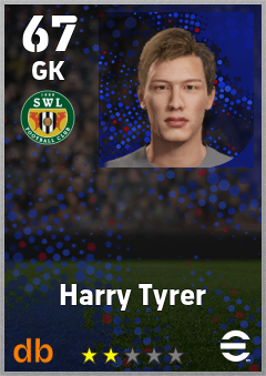 Harry Tyrer — GK, OVR 67, MAX 67