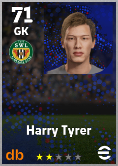 Harry Tyrer — GK, OVR 71, MAX 71