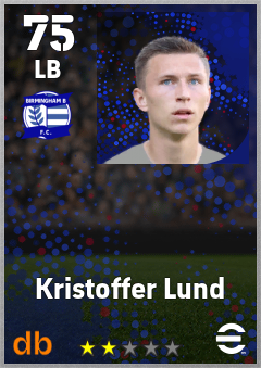 Kristoffer Lund — LB, OVR 75, MAX 75