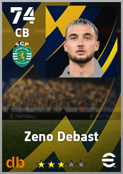 Zeno Debast eFootball player card