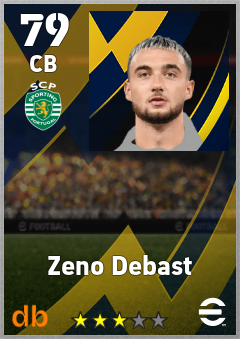 Zeno Debast eFootball player card