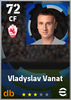 Vladyslav Vanat eFootball player card