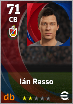 Ián Rasso — CB, OVR 71, MAX 71