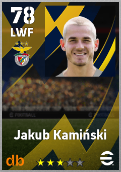 Jakub Kamiński — LWF, OVR 78, MAX 78