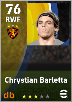 Chrystian Barletta — RWF, OVR 76, MAX 76