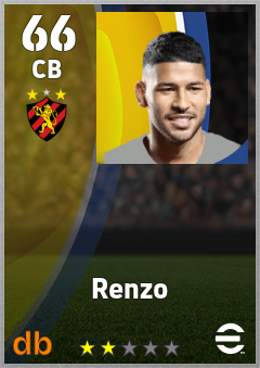 Renzo — CB, OVR 66, MAX 66