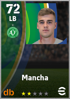 Mancha — LB, OVR 72, MAX 72