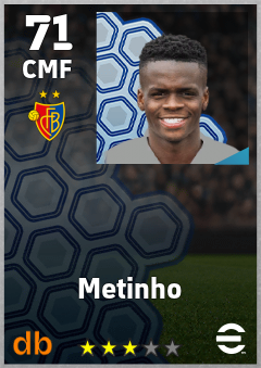 Metinho — CMF, OVR 71, MAX 71