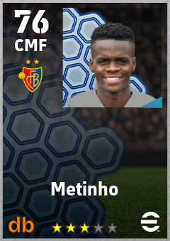 Metinho — CMF, OVR 76, MAX 76