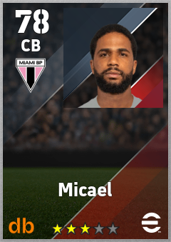 Micael — CB, OVR 78, MAX 78