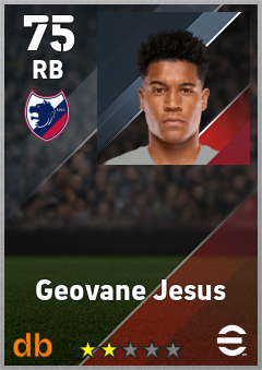Geovane Jesus — RB, OVR 75, MAX 75