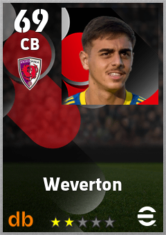 Weverton — CB, OVR 69, MAX 69