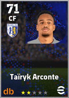 Taïryk Arconte — CF, OVR 71, MAX 71