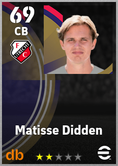 Matisse Didden eFootball player card