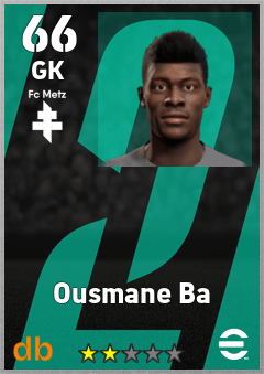 Ousmane Ba — GK, OVR 66, MAX 66