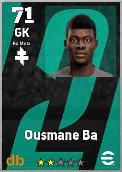Ousmane Ba — GK, OVR 71, MAX 71