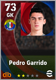 Pedro Garrido — GK, OVR 73, MAX 73