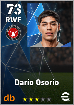 Darío Osorio — RWF, OVR 73, MAX 73