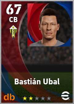 Bastián Ubal — CB, OVR 67, MAX 67