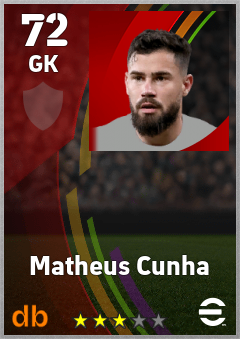 Matheus Cunha eFootball player card