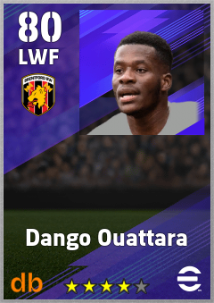 Dango Ouattara — LWF, OVR 80, MAX 80