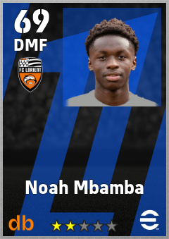 Noah Mbamba — DMF, OVR 69, MAX 69
