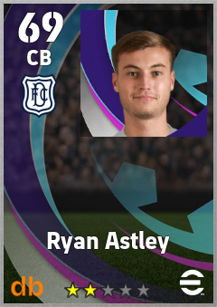 Ryan Astley — CB, OVR 69, MAX 69