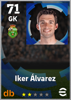 Iker Álvarez — GK, OVR 71, MAX 71