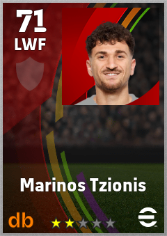 Marinos Tzionis — LWF, OVR 71, MAX 71