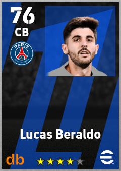 Lucas Beraldo eFootball player card