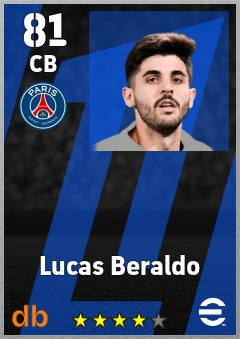 Lucas Beraldo — CB, OVR 81, MAX 81