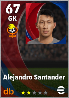 Alejandro Santander — GK, OVR 67, MAX 67