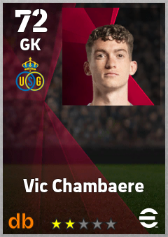 Vic Chambaere — GK, OVR 72, MAX 72