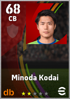 Minoda Kodai eFootball player card