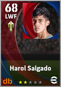 Harol Salgado — LWF, OVR 68, MAX 68