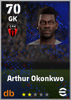 Arthur Okonkwo — GK, OVR 70, MAX 70