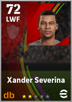 Xander Severina — LWF, OVR 72, MAX 72