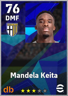 Mandela Keita — DMF, OVR 76, MAX 76