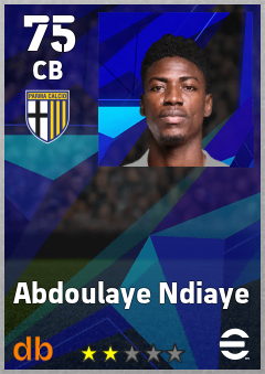 Abdoulaye Ndiaye — CB, OVR 75, MAX 75