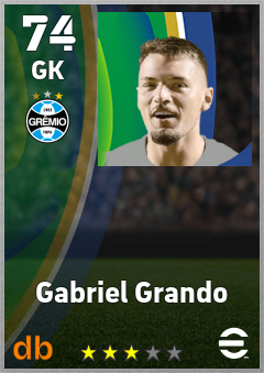 Gabriel Grando — GK, OVR 74, MAX 74
