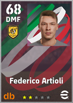 Federico Artioli — DMF, OVR 68, MAX 68