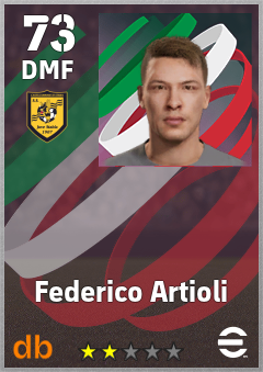 Federico Artioli — DMF, OVR 73, MAX 73