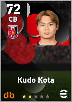 Kudo Kota — CB, OVR 72, MAX 72