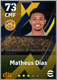 Matheus Dias — CMF, OVR 73, MAX 73