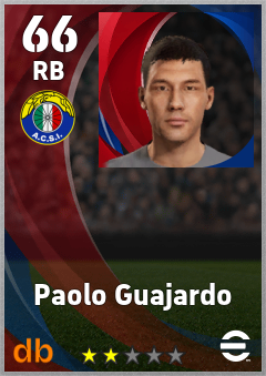 Paolo Guajardo eFootball player card