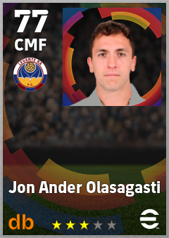 Jon Ander Olasagasti — CMF, OVR 77, MAX 77